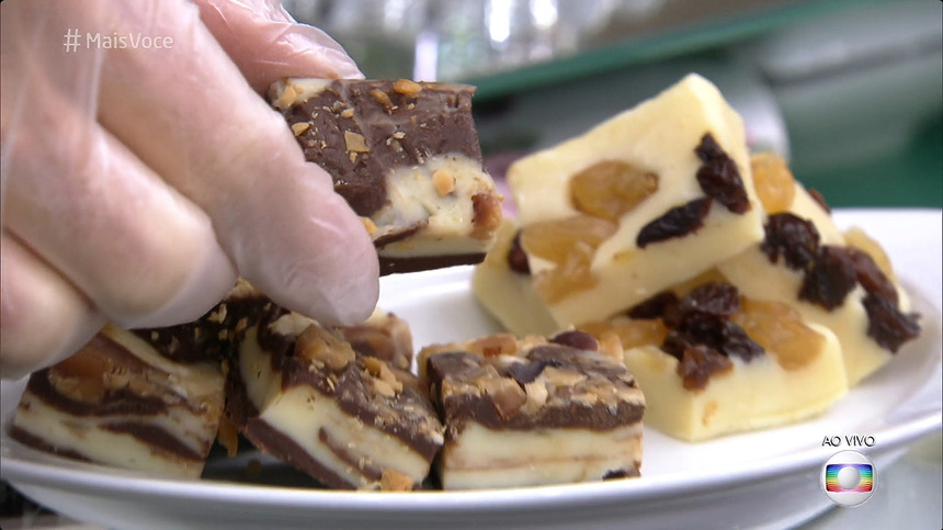 Fudge de chocolate em trecho de receita do Mais Você