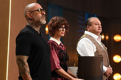 Henrique Fogaça, Helena Rizzo e Erick Jacquin no MasterChef