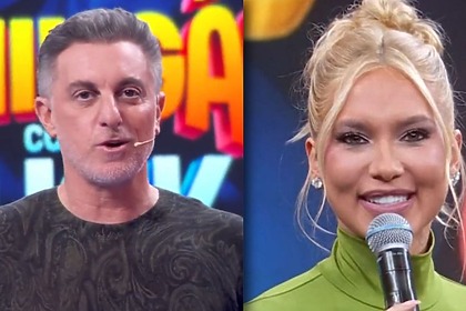 Luciano Huck e Virginia em uma montagem