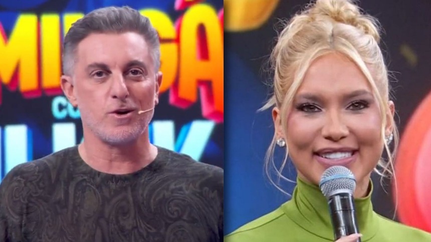 Luciano Huck e Virginia em uma montagem