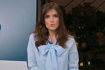 Sabina Simonato em trecho do Bom Dia SP
