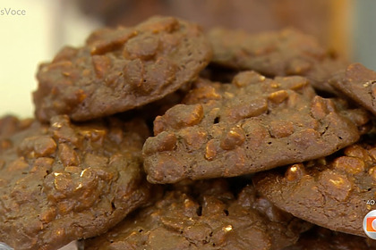 Biscoito de amendoim em trecho de receita do Mais Você