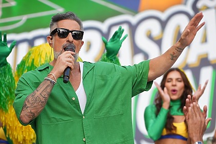 Marcos Mion em trecho do Churrascão no Caldeirão