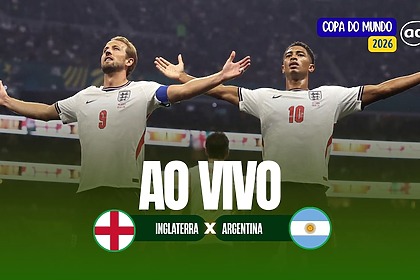 Arte onde assistir Inglaterra x Argentina pela Copa do Mundo 2026