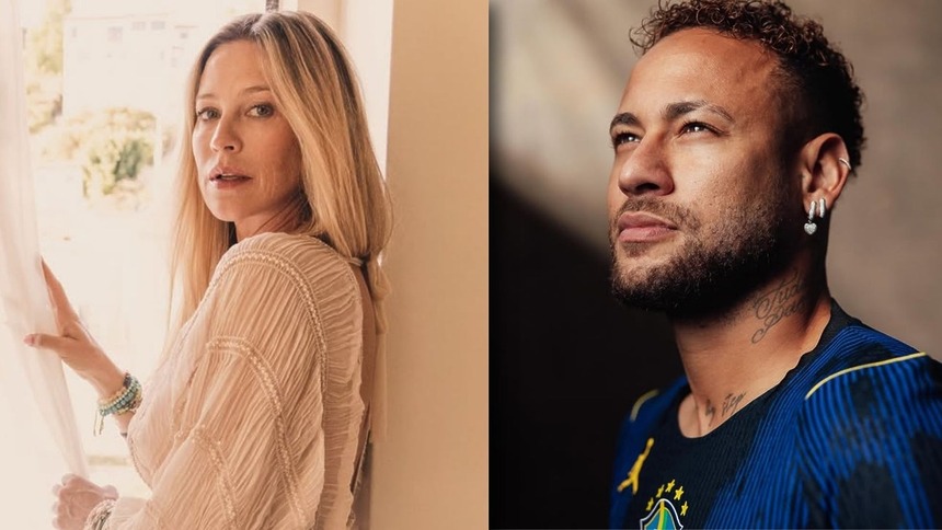 Luana Piovani e Neymar em uma montagem