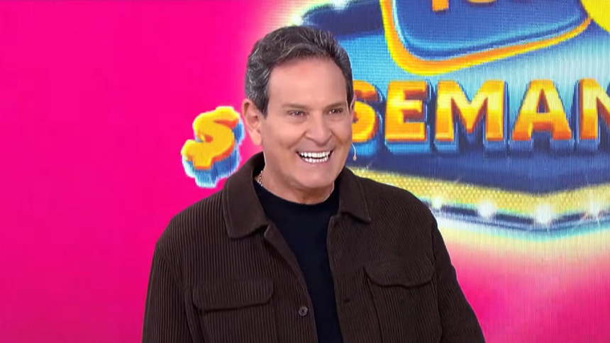 Luis Ricardo em trecho do sorteio da Tele Sena Semanal 112