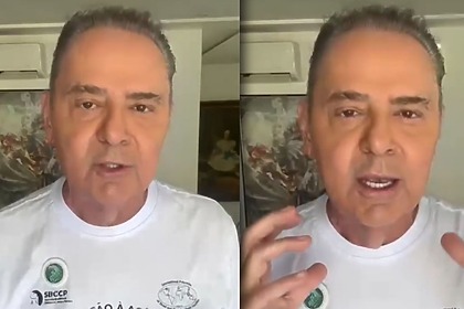 Luis Roberto anuncia fim do tratamento, em vídeo publicado nas redes sociais