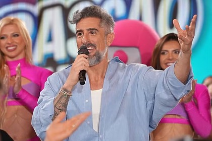 Marcos Mion em trecho do Churrascão no Caldeirão