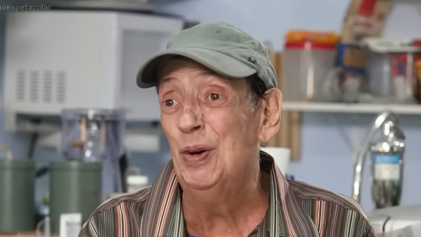 Marcos Oliveira em trecho de entrevista ao Domingo Espetacular direto do Retiro dos Artistas