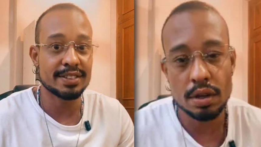 Mussunzinho em trechos do vídeo falando sobre a luta contra o alcoolismo