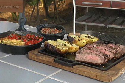 Parrilla argentina em trecho de receita É de Casa