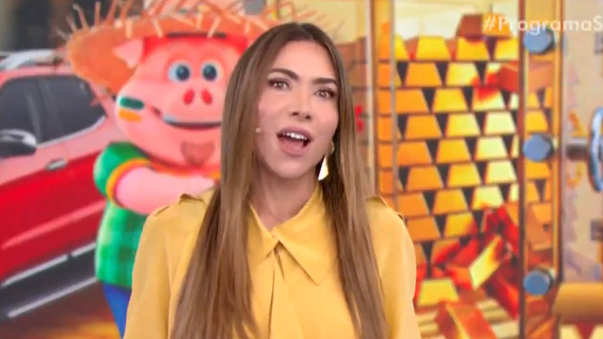 Patricia Abravanel em trecho do quinto sorteio da Tele Sena de São João