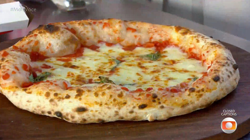 Pizza do chef Dani Branca em trecho de receita do Mais Você
