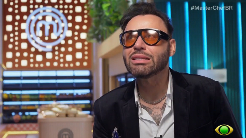Reinaldo no depoimento após ser eliminado do MasterChef