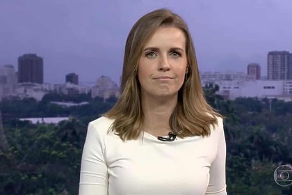 Silvana Ramiro no cenário em trecho do Bom Dia Rio