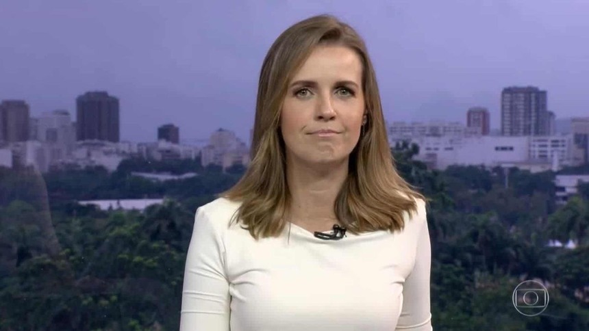Silvana Ramiro no cenário em trecho do Bom Dia Rio