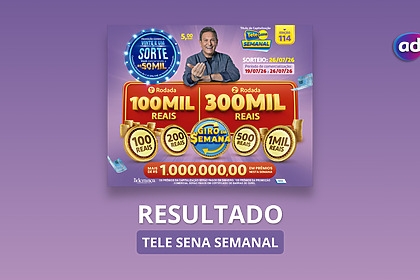 Bilhete da Tele Sena Semanal edição 114