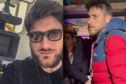 Cinegrafista da Globo cabeçada no debate, em uma montagem