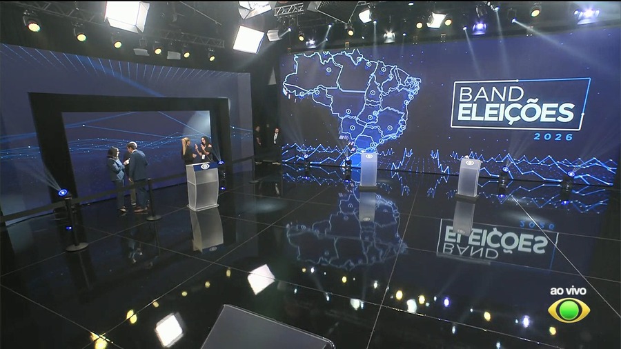 Cenário do Debate na Band