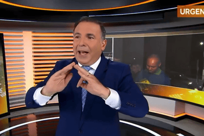 Gottino emocionado no Cidade Alerta