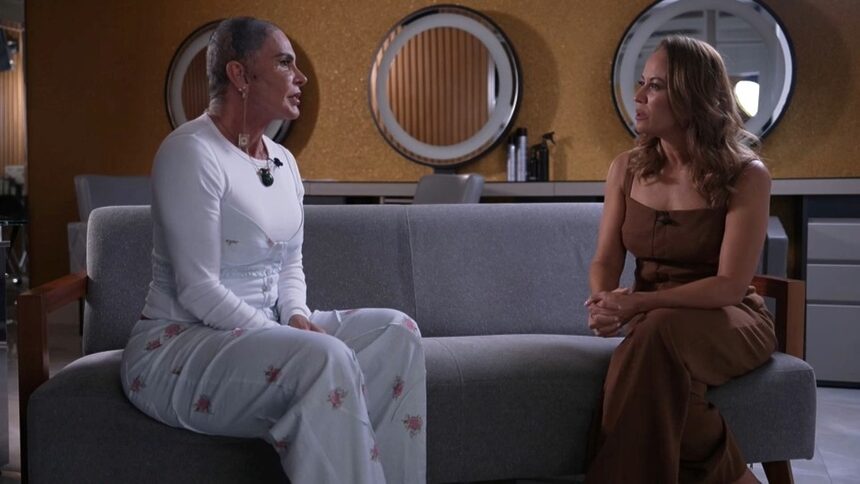 Gretchen e Renata Alves em entrevista no Hoje em Dia