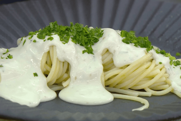 Molho de gorgonzola em receita do Mais Você