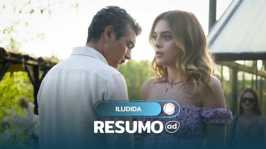 Volkan e Derin se olham disfarçadamente na arte do Resumo Da Novela Iludida