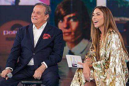 Ronnie Von e Patricia Abravanel no Programa Silvio Santos