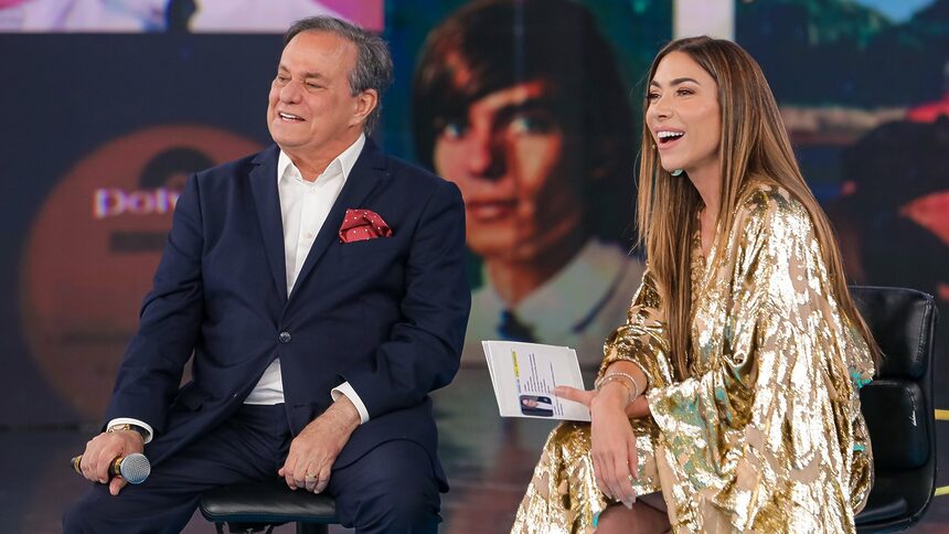 Ronnie Von e Patricia Abravanel no Programa Silvio Santos