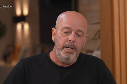 Alex Escobar em entrevista no Fantástico