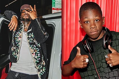 Ator Bobb'e J. Thompson, em montagem com ele mais jovem, interpretando o Stanley em As Visões da Raven