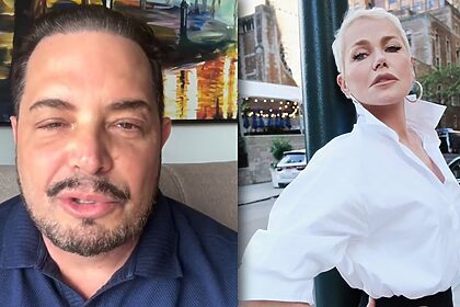 Conrado e Xuxa em uma montagem