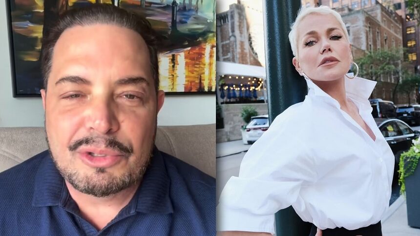 Conrado e Xuxa em uma montagem