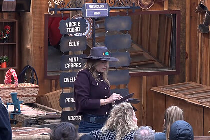 Fran na primeira delegação de A Fazenda 18