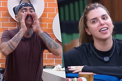 Mayk Leão e Mônica Fonseca em uma montagem na A Fazenda