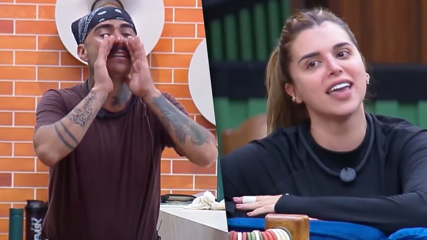 Mayk Leão e Mônica Fonseca em uma montagem na A Fazenda
