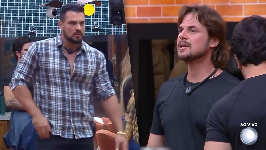 Renê e Daniel em uma montagem na A Fazenda