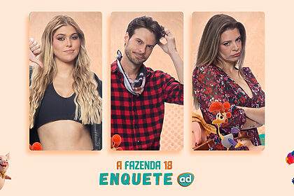 Eduarda, Igor e Renata com semblantes tristes na Enquete A Fazenda 18 Quarta Roça