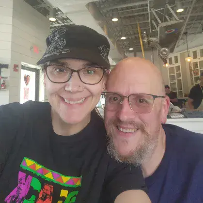 Michael e sua esposa