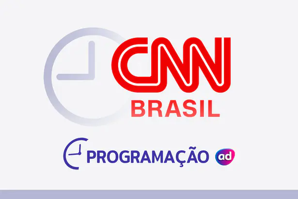 Arte de divulgação da programação da CNN Brasil